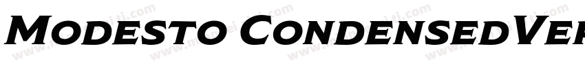 Modesto CondensedVer字体转换